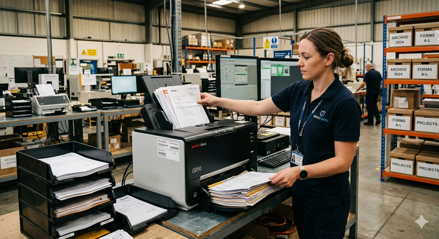 Turn Source Imaging’s production facility document scanning and digital imaging services