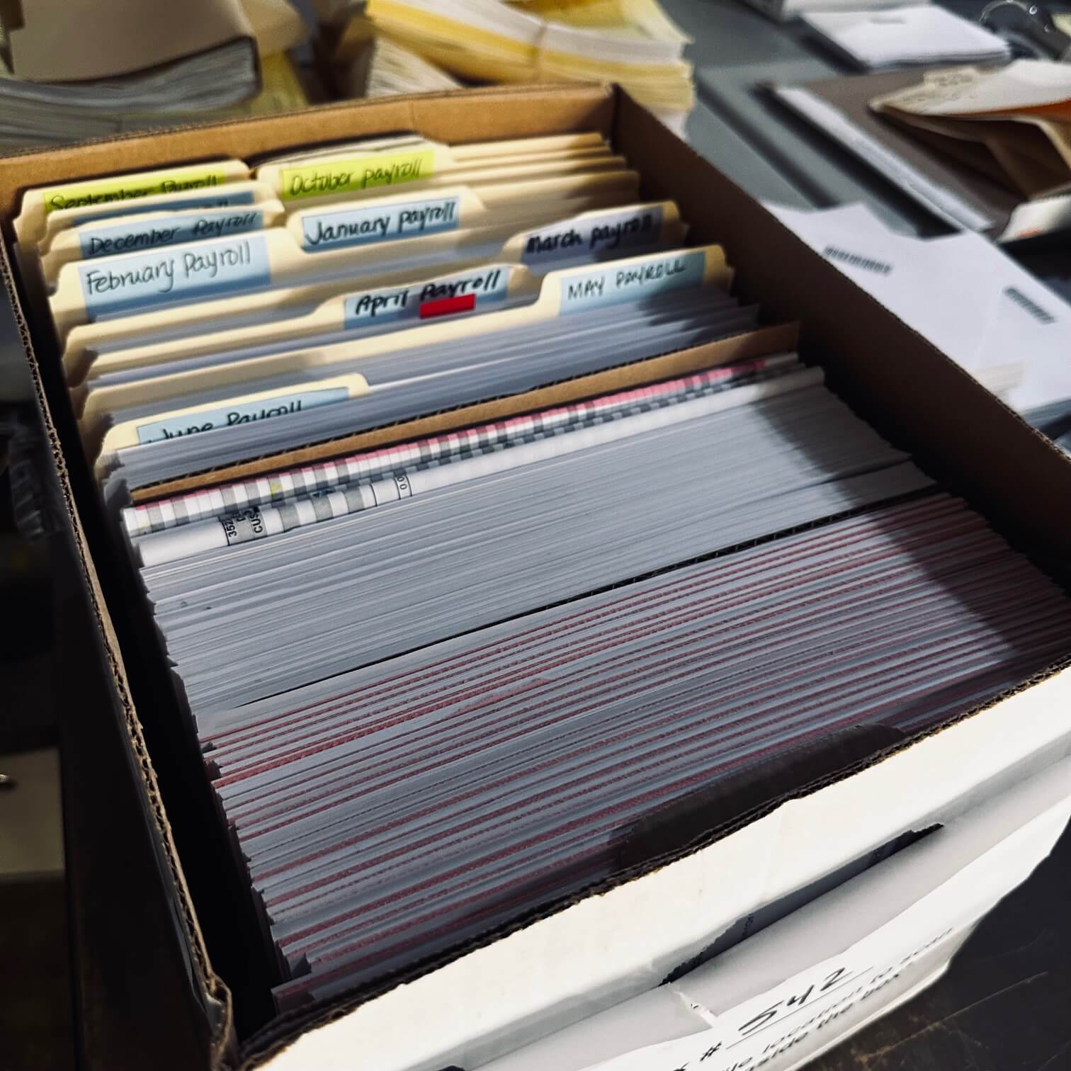 Prepped box for scanning