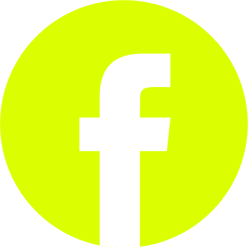 Facebook Icon in fluro yellow