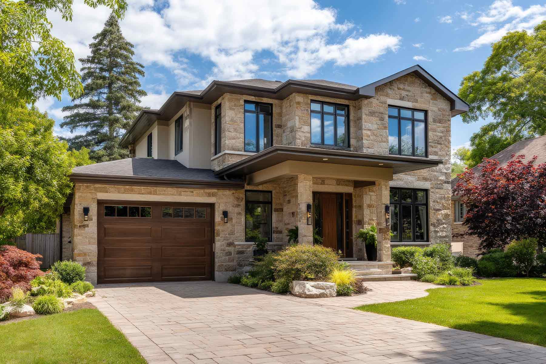 Asphalt shingle roof on a Calgary home