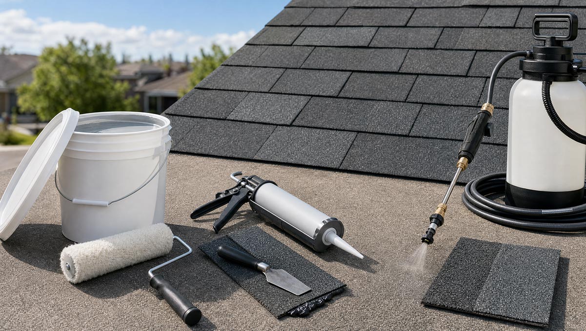 Different types of liquid roofing products and application methods