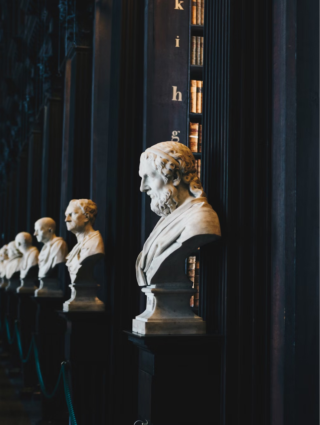 Standbeeld in Bibliotheek