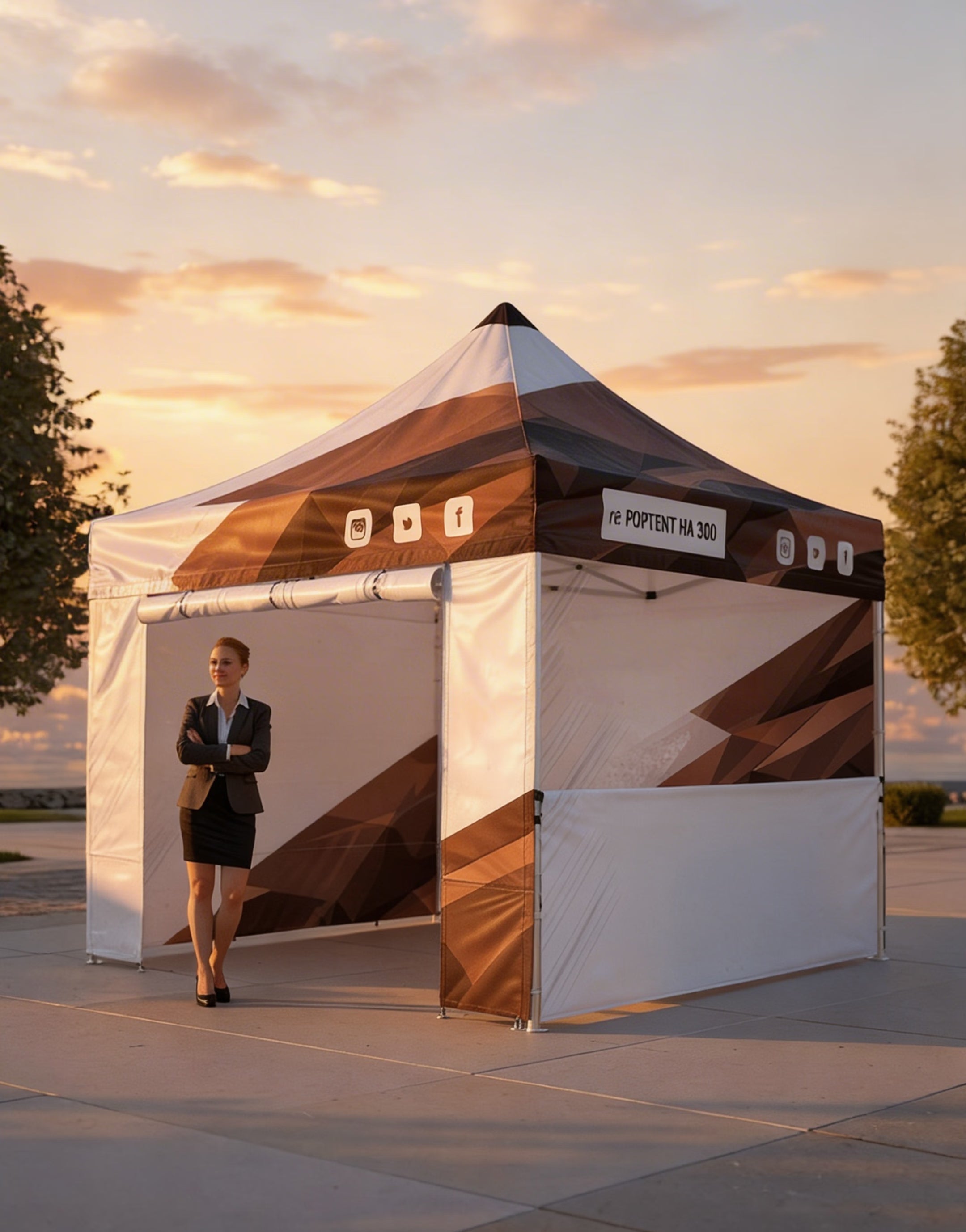 Tente aluminium pliable - 4 tailles disponibles