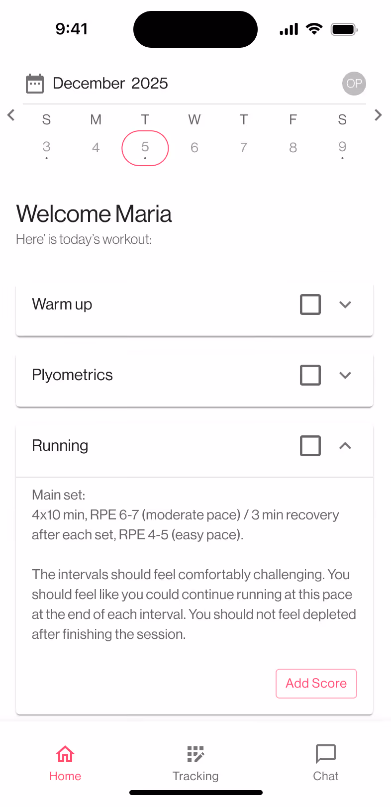 Home – Running expanded