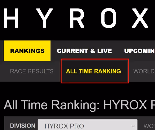 hyrox rankings how to check