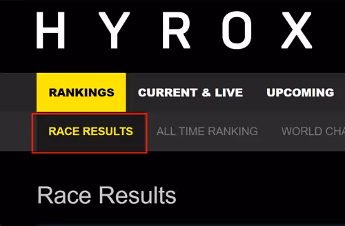 race results hyrox