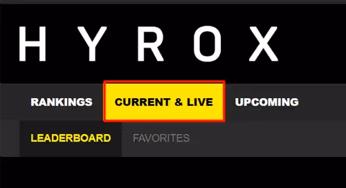 how to check live hyrox results