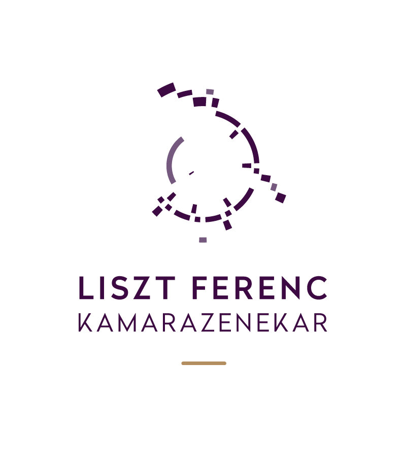 A Liszt Ferenc Kamarazenekar logója: kottából generált koncentrikus körívek