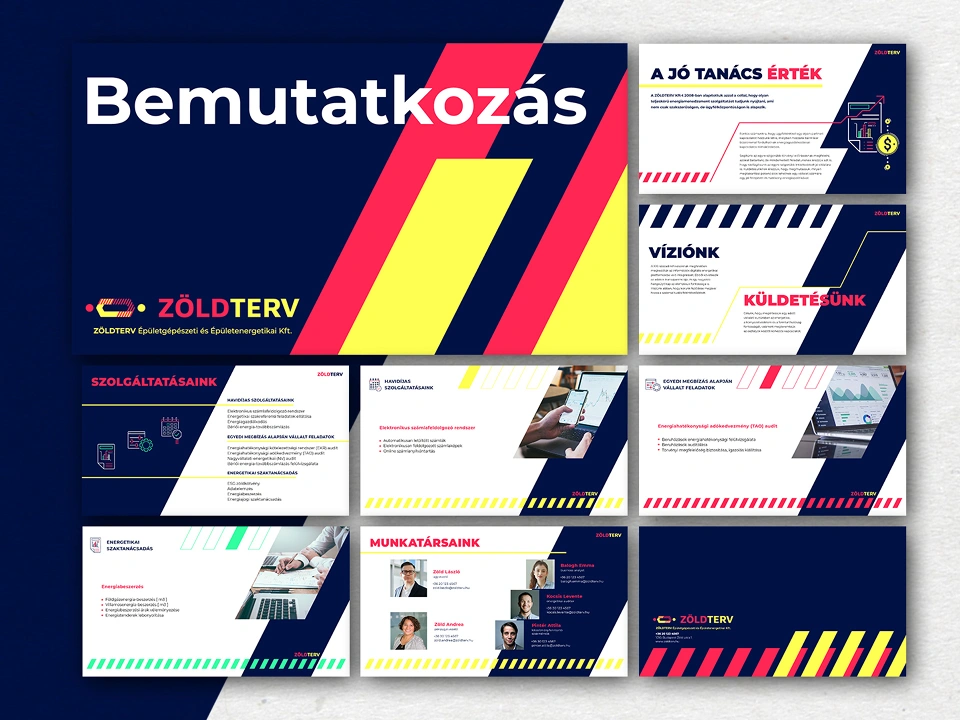 A Zöldterv bemutatkozó prezentációjának diái
