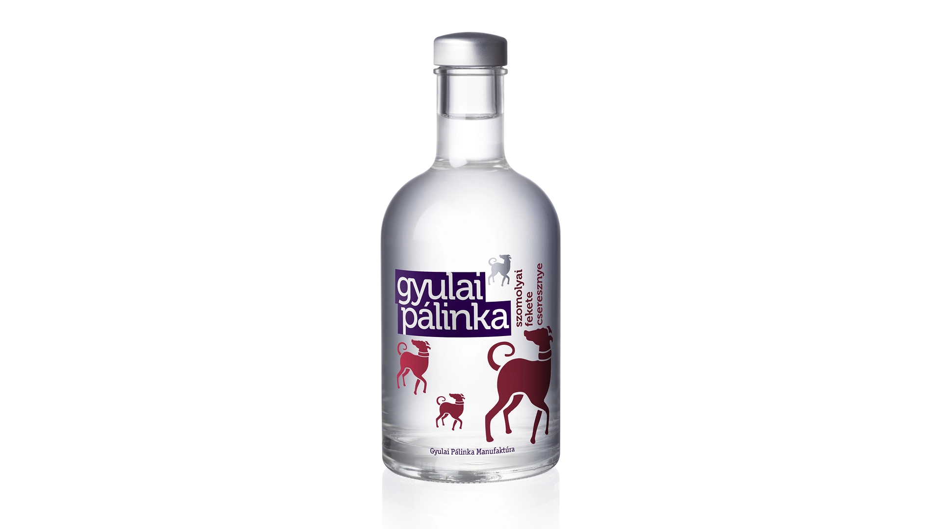 Gyulai pálinka szomolyai fekete cseresznye palack