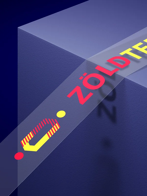Zöldterv arculattervezési, webdesign- és fejlesztési projektjének thumbnail képe, mockup a színes logóról