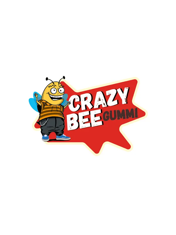 A Crazy Bee Gummi logója a méhecskekabalával