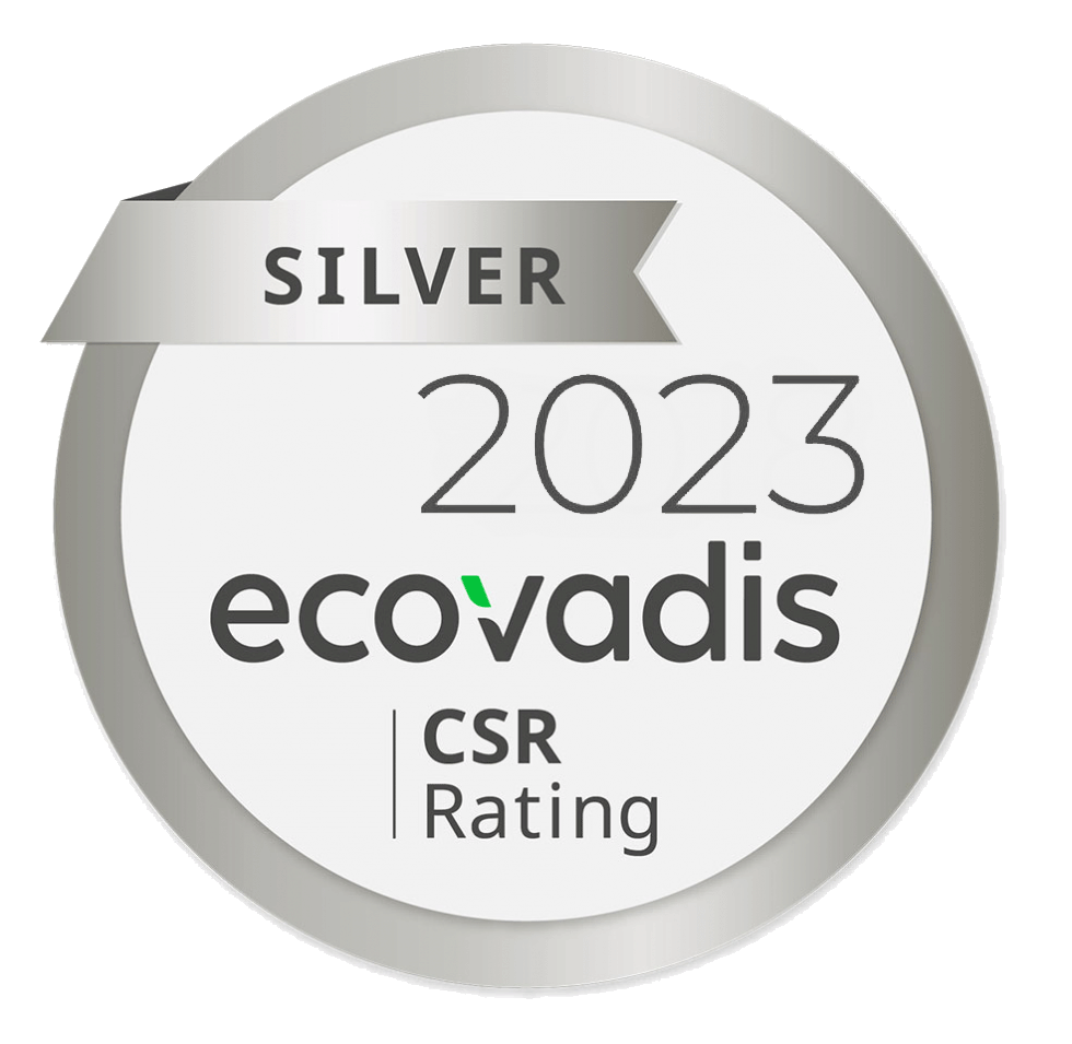 2023 Silver Ecovadis CSR Rating Badge