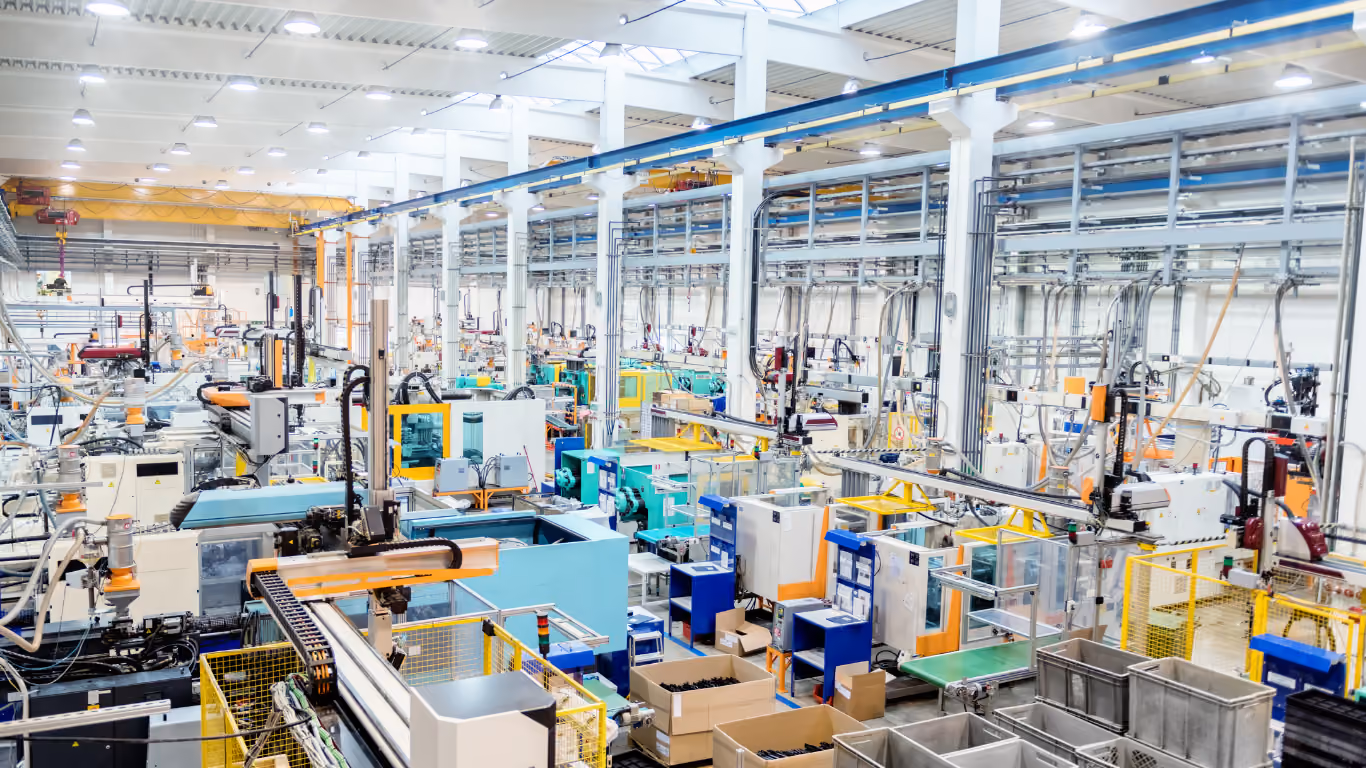 Manufacturing plant interior