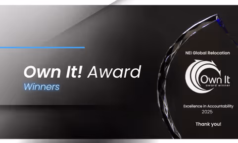 NEI Global Relocation Honors Outstanding 2025 Service Partners with Own It! Awards