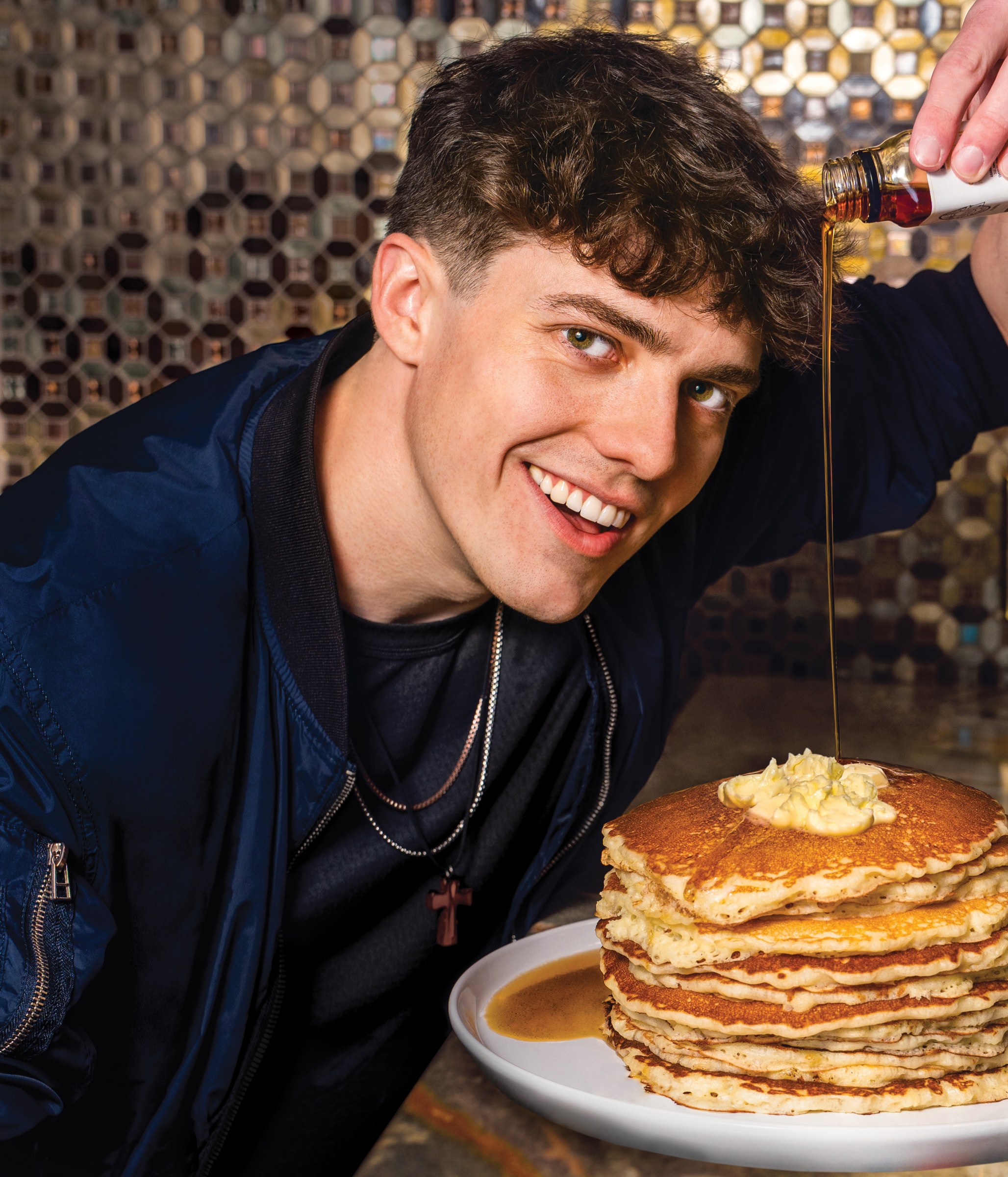 Evan Cronin photographed for (201) Magazine at State Line Diner