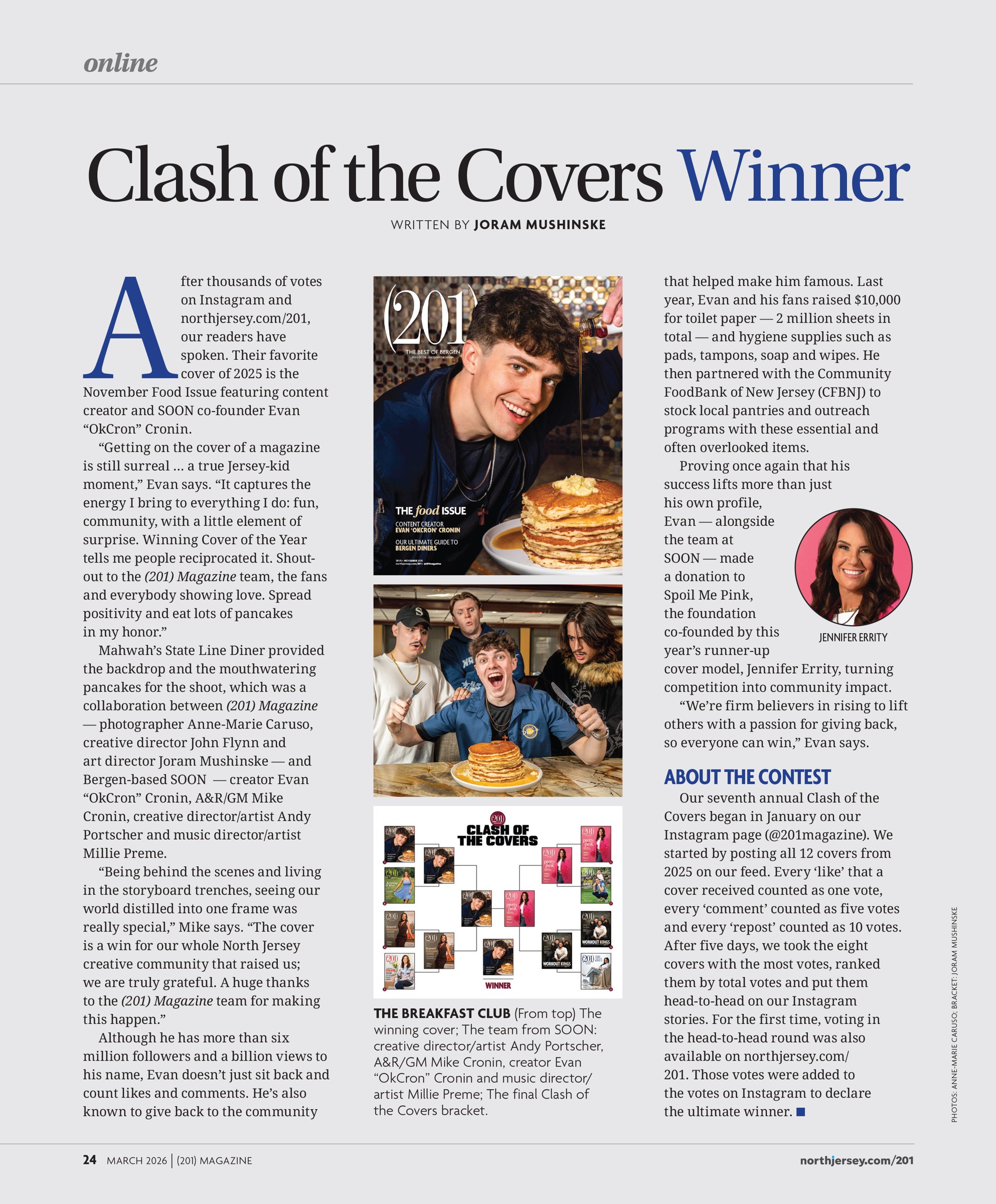 Clash of the Covers winner feature, (201) Magazine March 2026