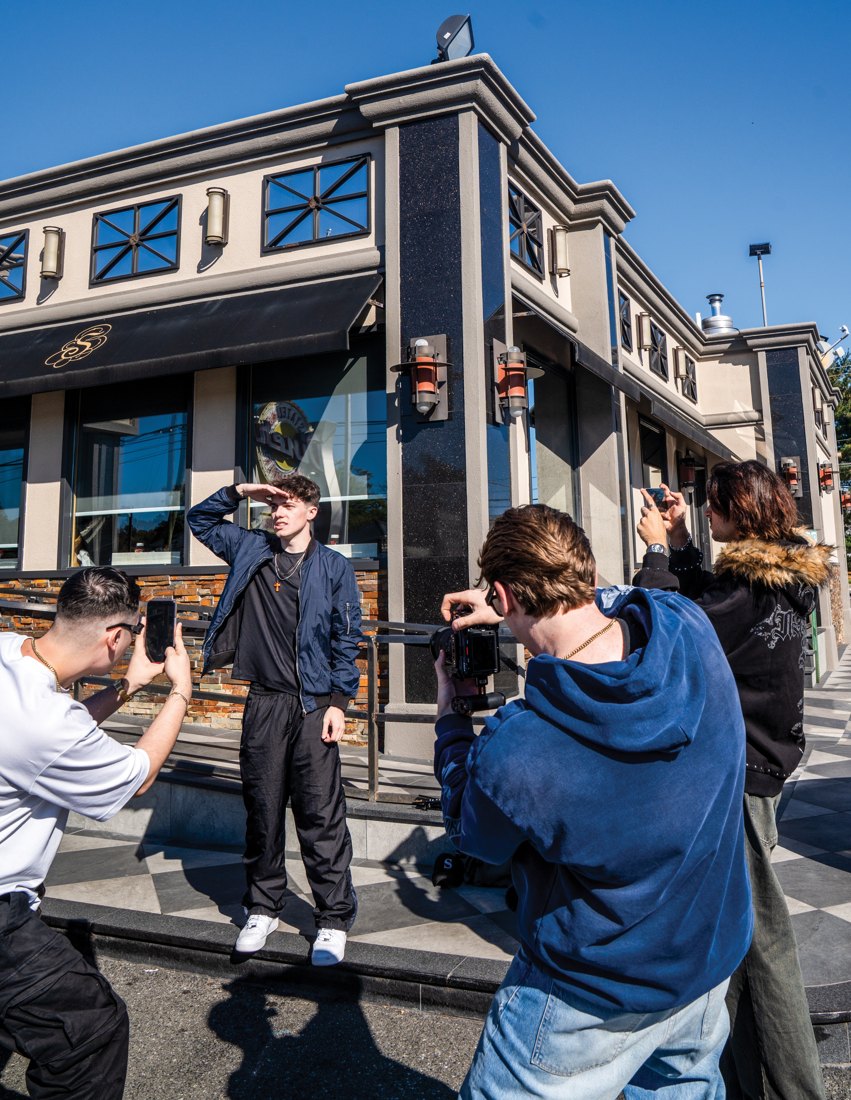 The SOON crew take behind the scenes photos