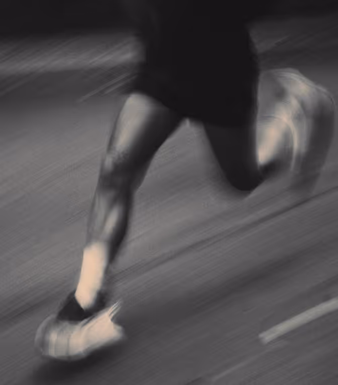Verschwommenes Bild einer Person die läuft