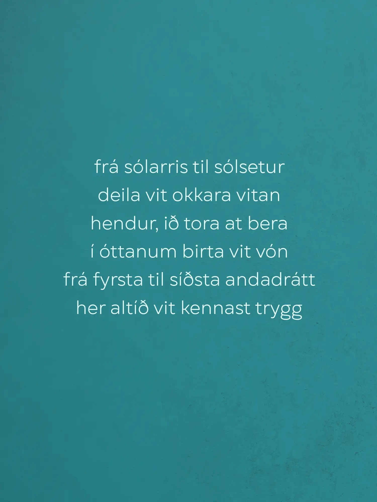 Tekstur við skrifttypu og litum frá nýggja samleikanum