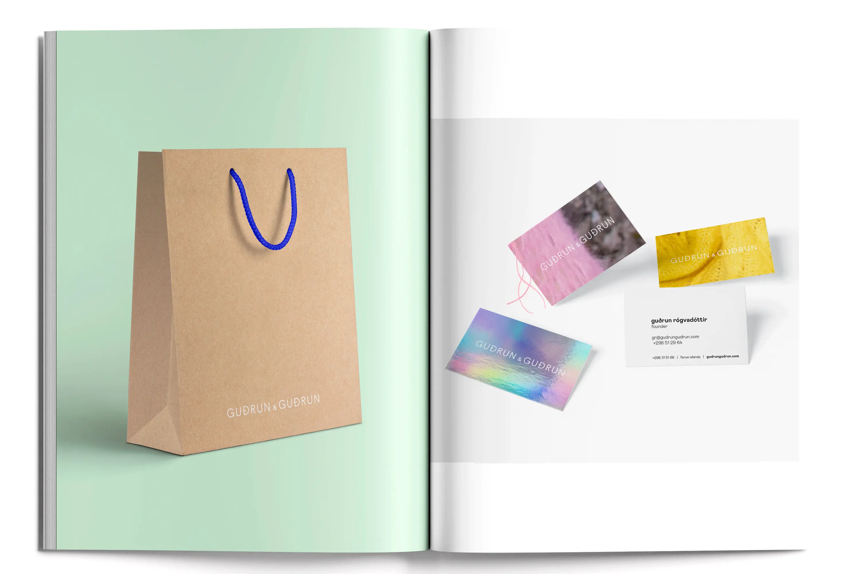 Sniðdømi við sniðleistinum av posa og visitkortum