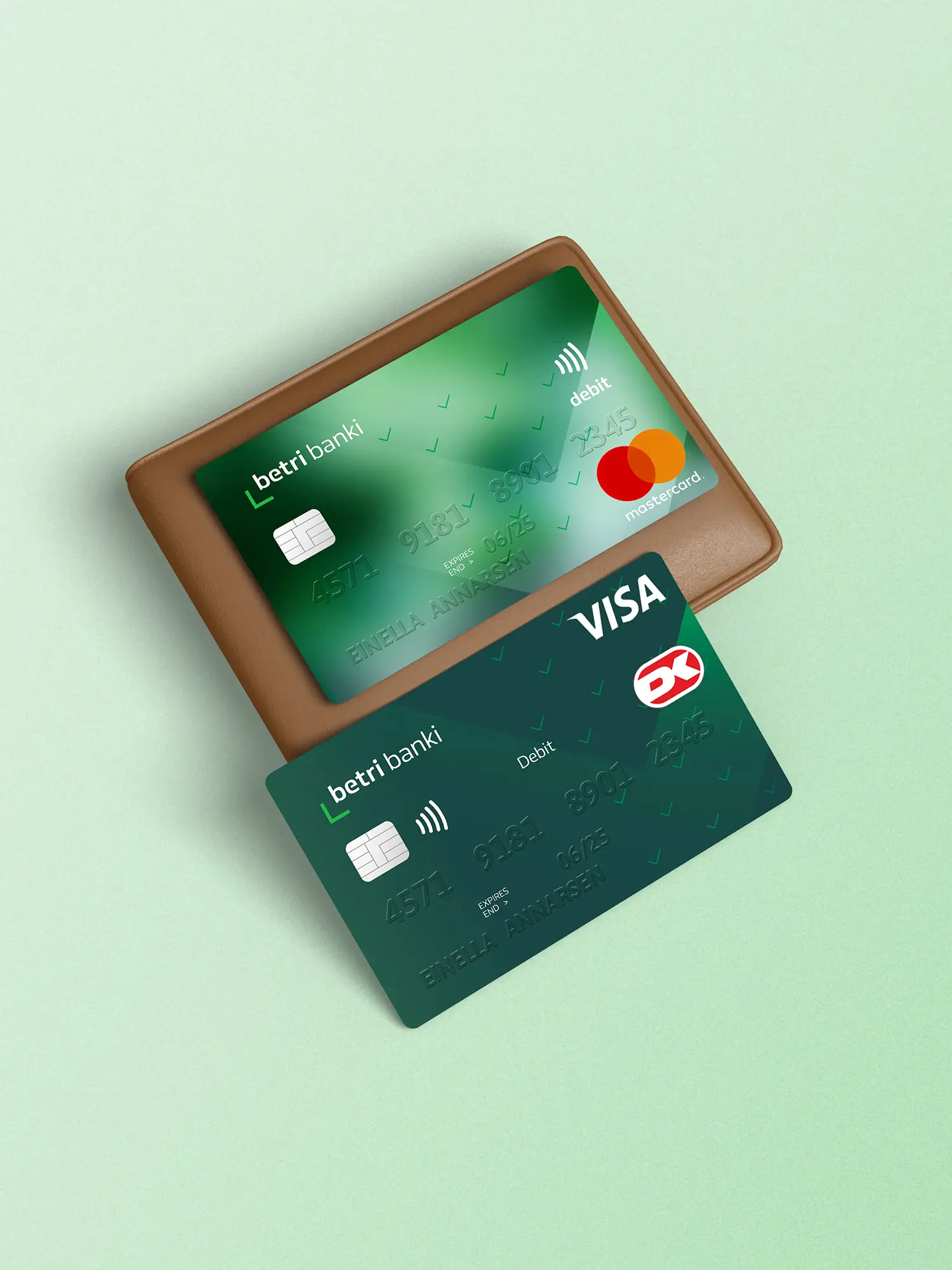 Gjaldskort við nýggja snið leistinum