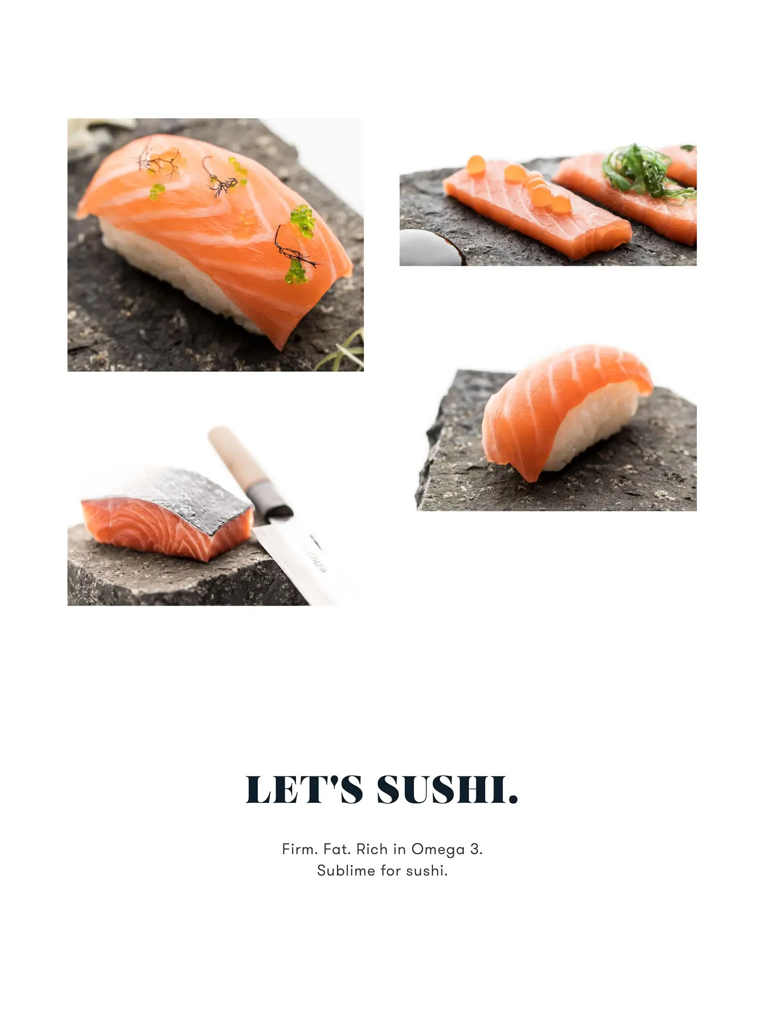 Íblástur av laksi sum sushi