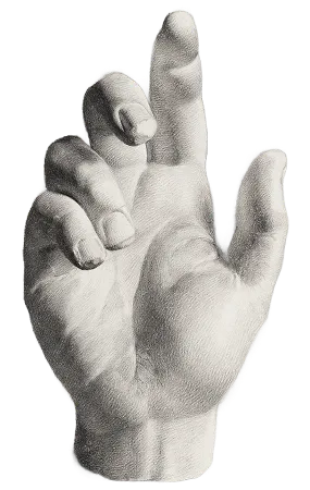 Sculpture hand