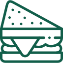 Icon of two hands shaking representing agreement or partnership.