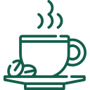 Icon of two hands shaking representing agreement or partnership.