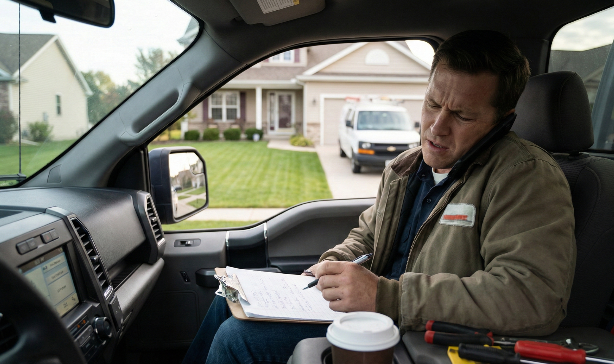 Home services sales call