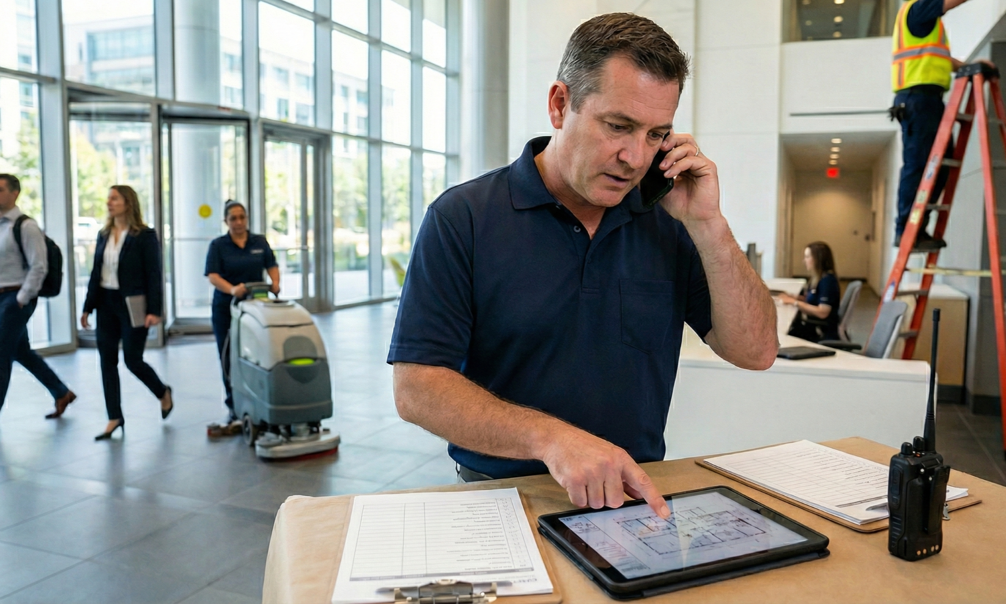 facility services manager sales call