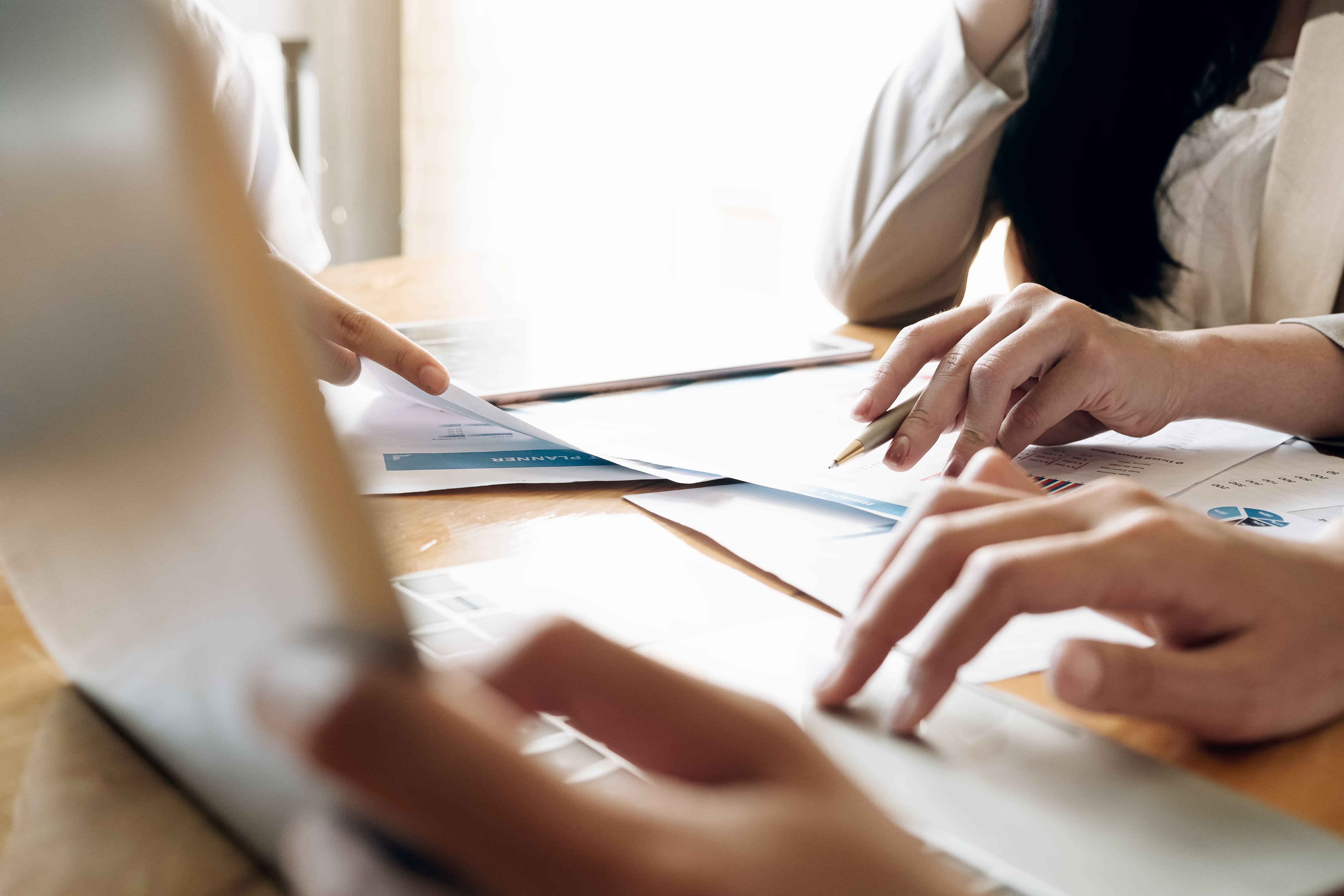 Business adviser meeting