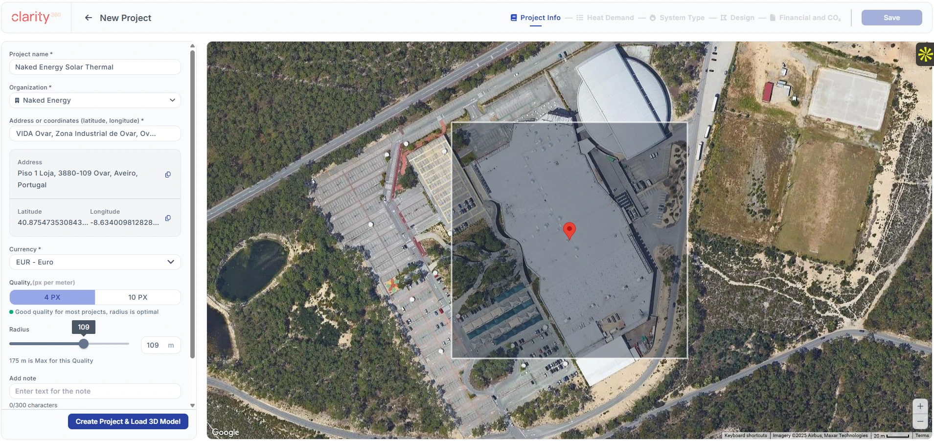 Clarity360 project with map