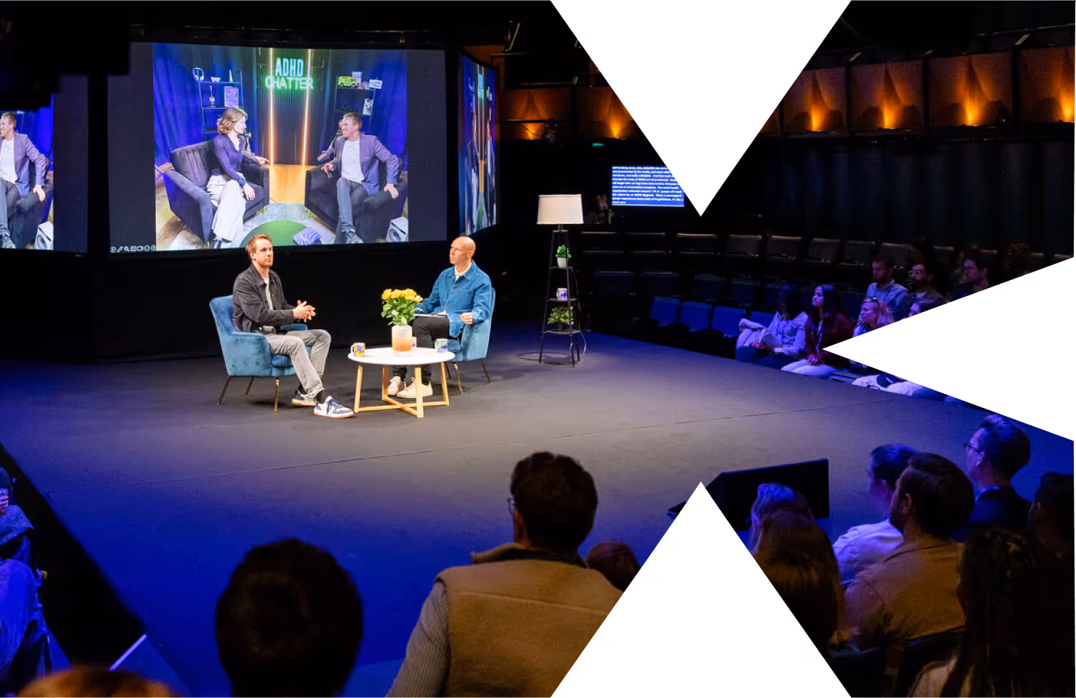 Alex Partridge at a speaking event