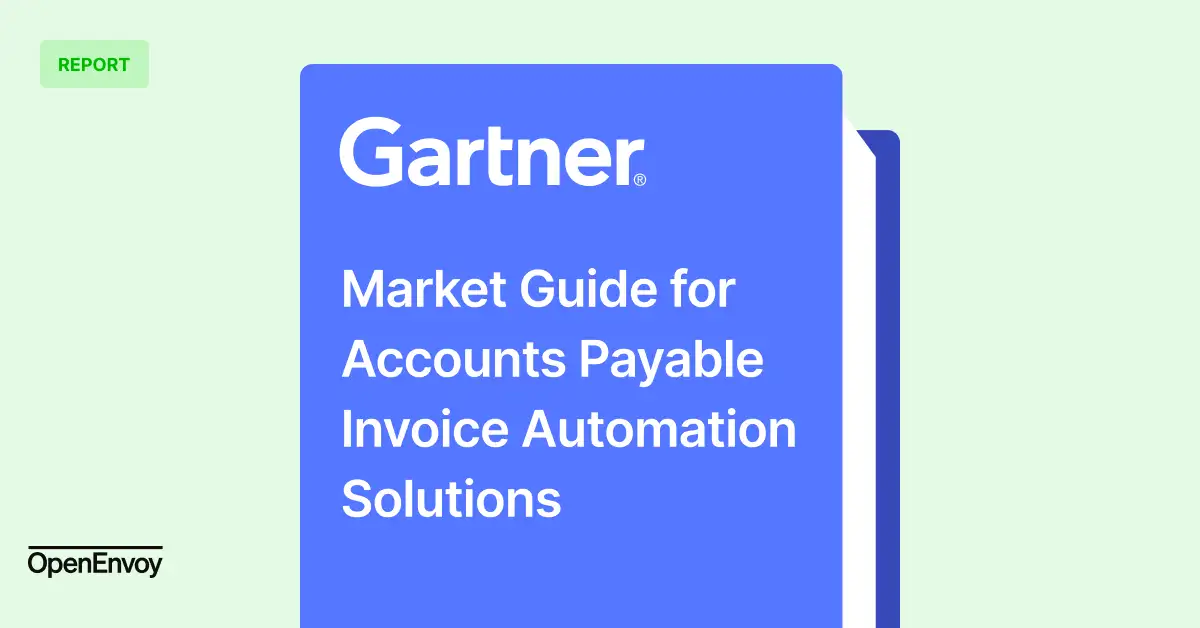 Gartner Market Guide explains how AP Invoice Automation