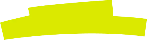 Drei gelbe, wellige Markierungsstreifen auf transparentem Hintergrund.