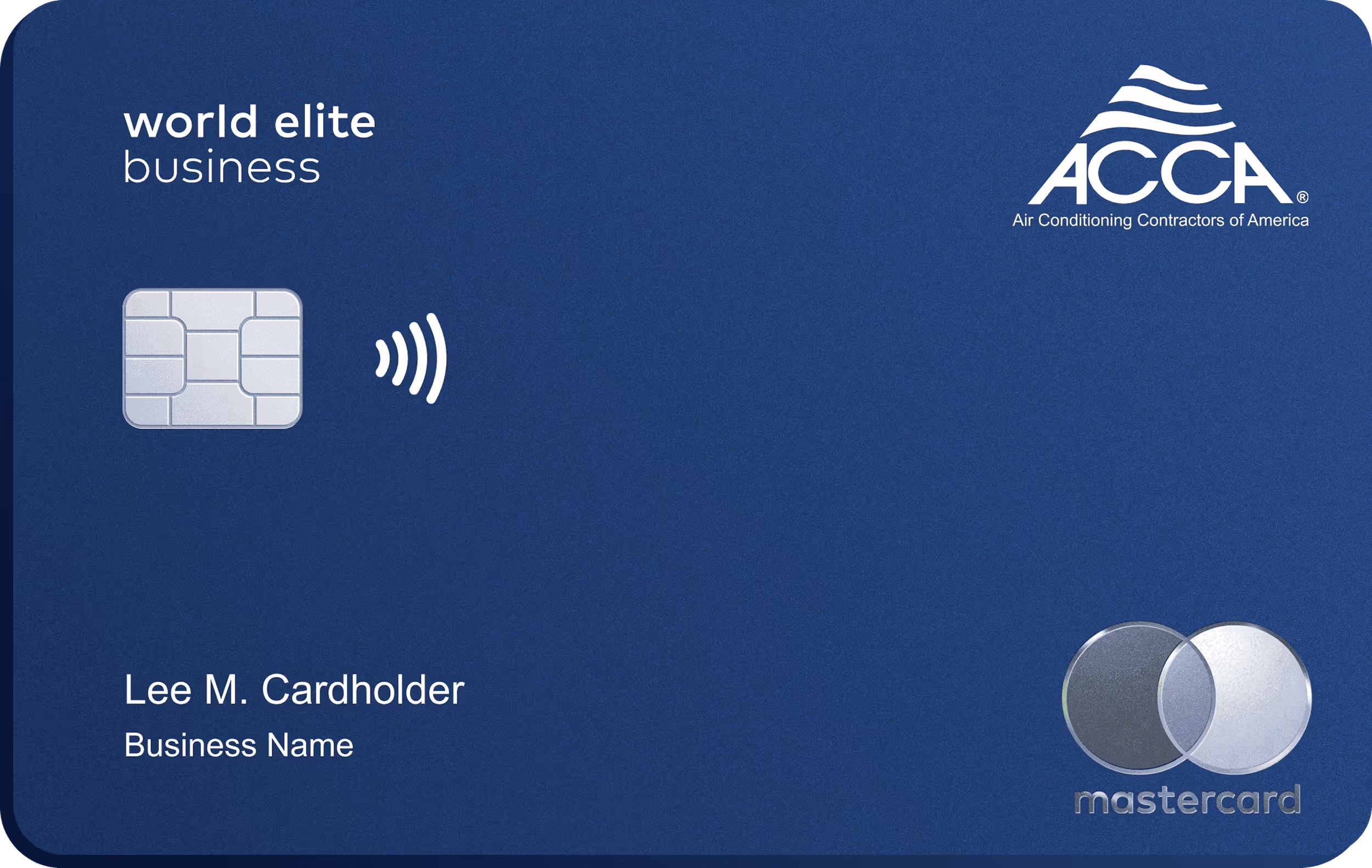NCPA World Elite Business Mastercard with contactless payment feature