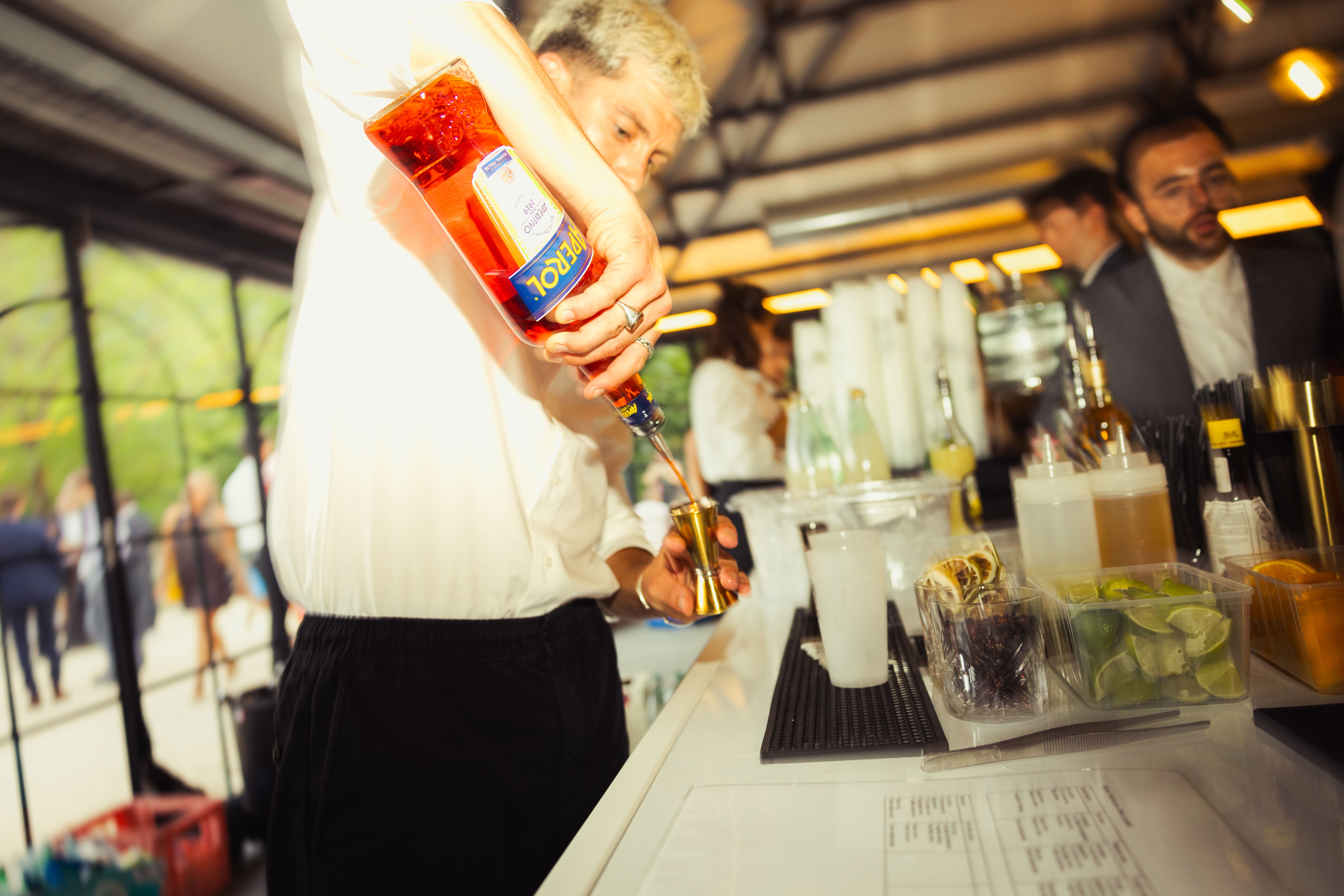Création de cocktail en service
