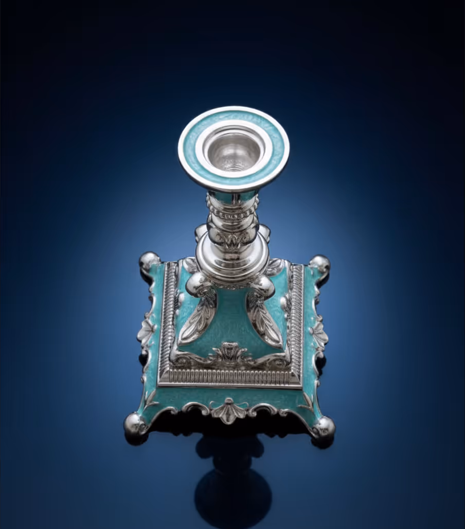 Elegant Candle Holder Pair – premium silver candle holders for home décor