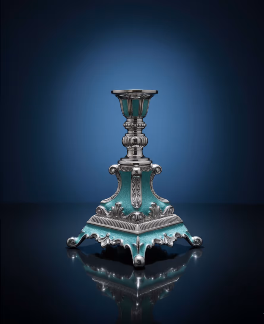 Elegant Candle Holder Pair – premium silver candle holders for home décor