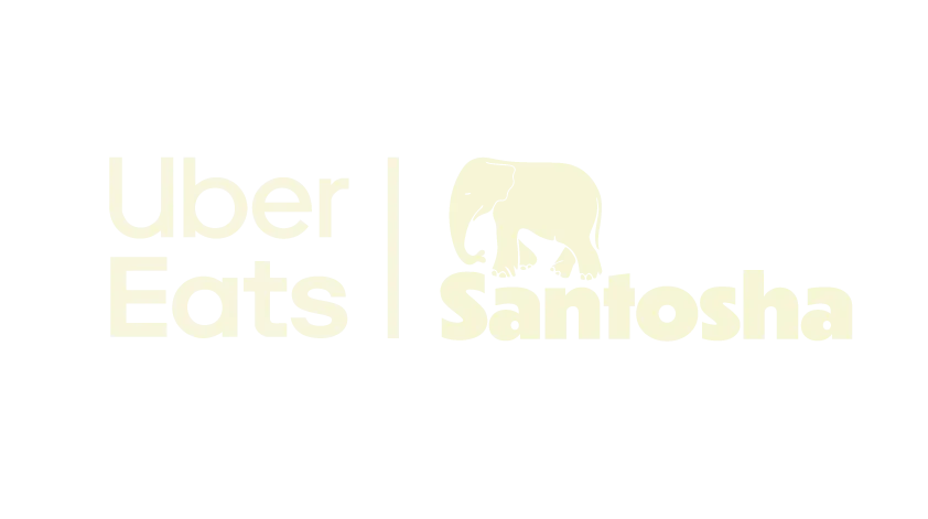 Uber Eat X Santosha Logo