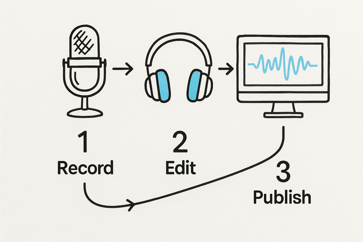 Infographic about how to transcribe interviews