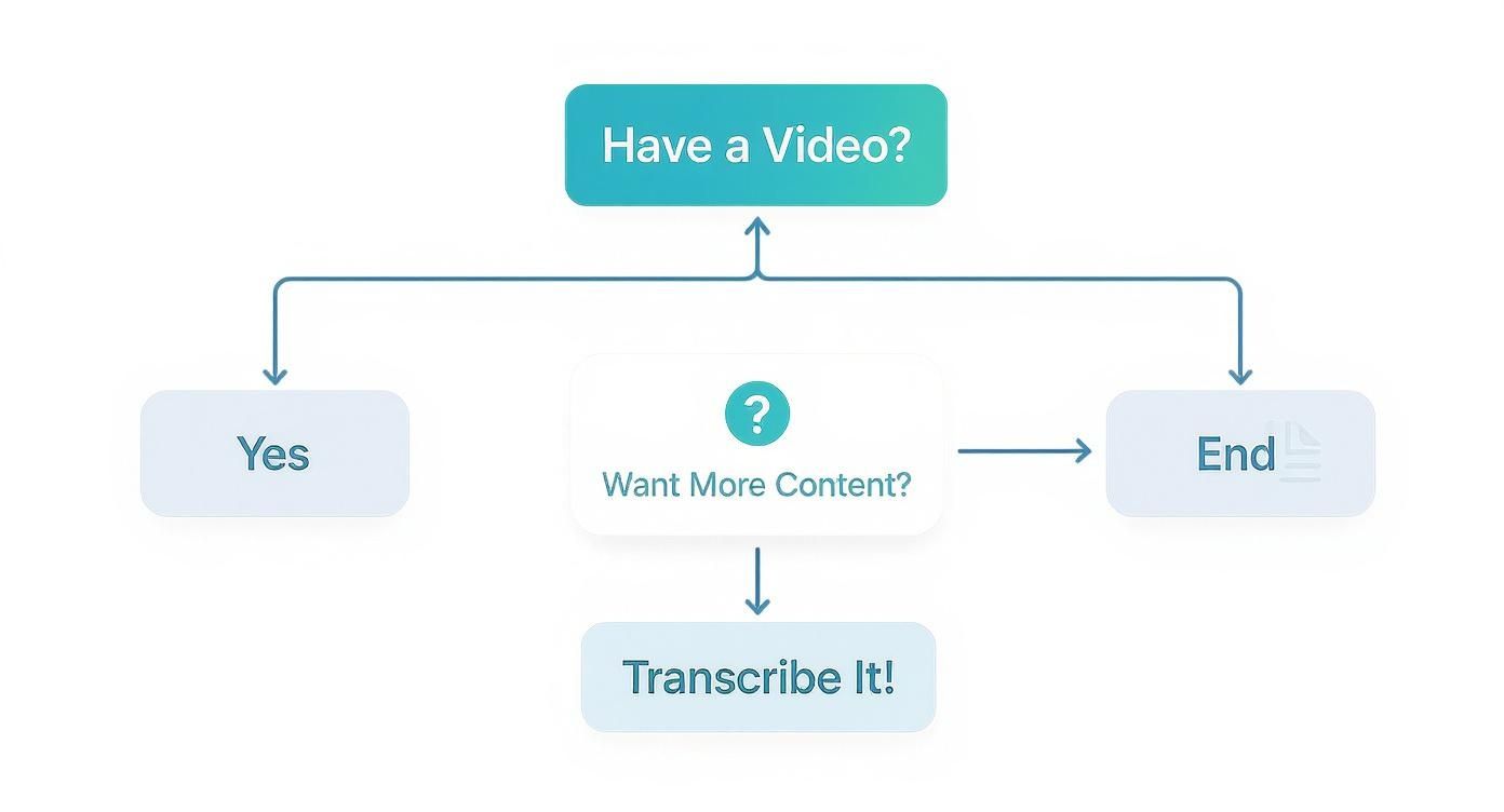 Infographic about video to text