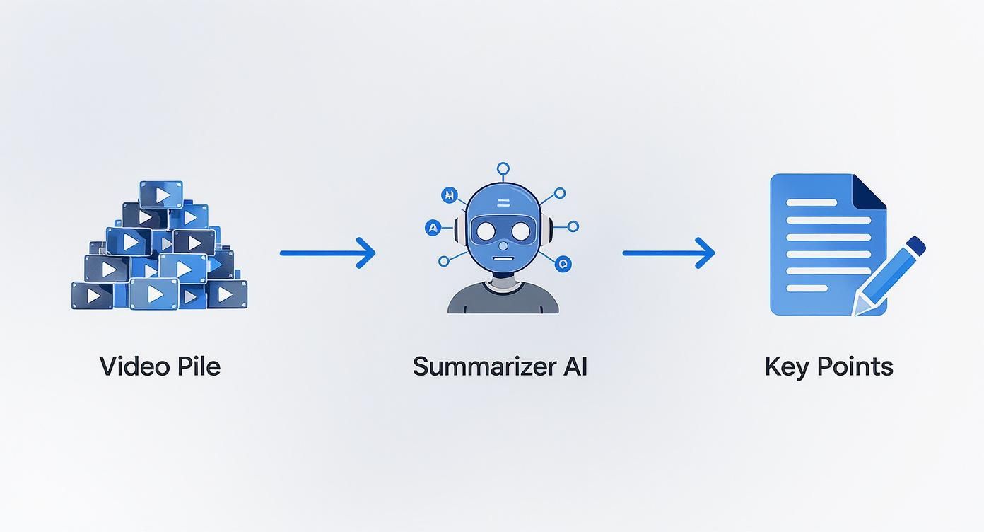 Infographic about youtube video summarizer