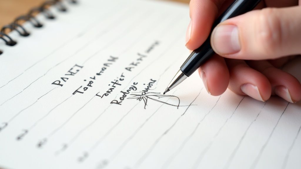 Handwriting Method (Analog Note-Taking)