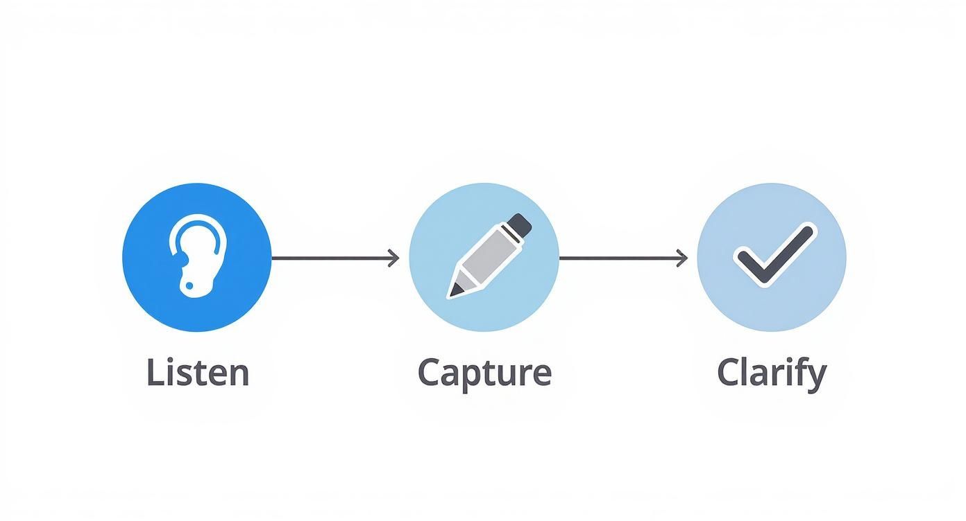 Infographic about how to take effective meeting notes
