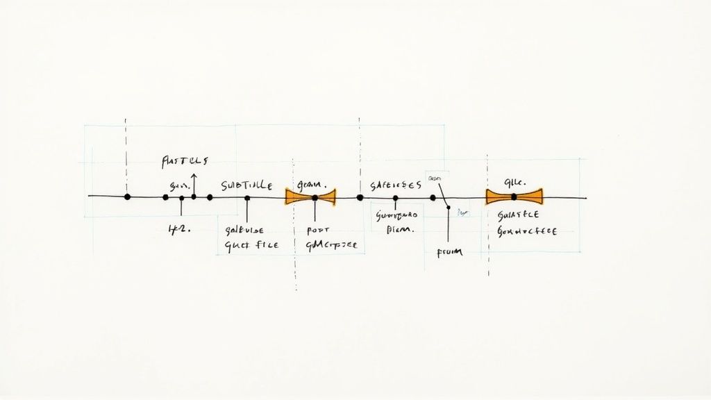 A filmmaker meticulously editing subtitles on a dual-monitor setup in a dimly lit studio, focusing on the timeline.
