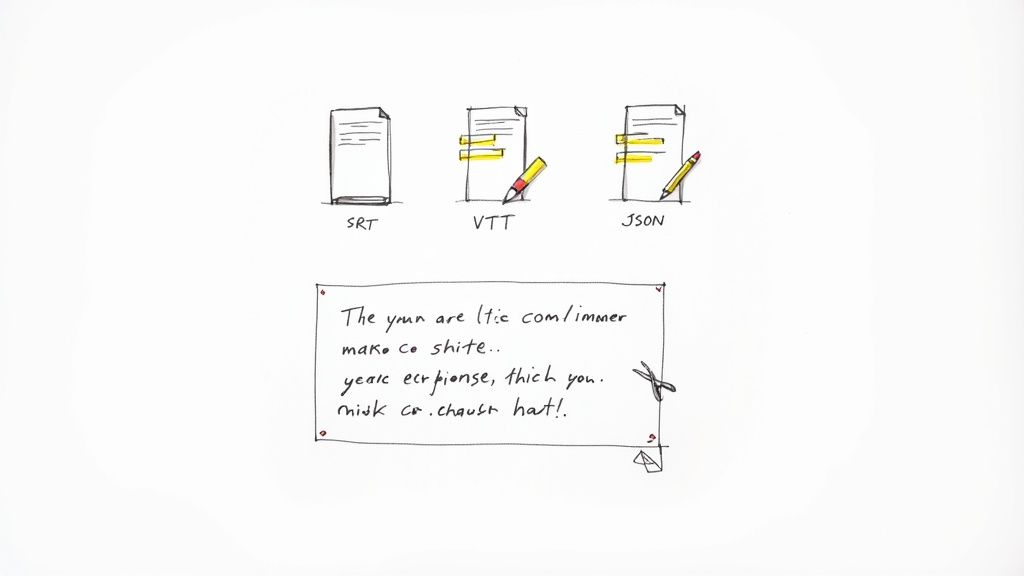 Secure folder organization for transcripts