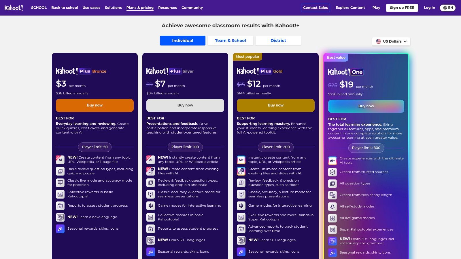 Kahoot! (for schools)